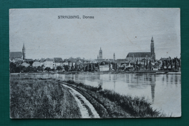 AK Straubing / 1910-1920 / Donau / Ortsansicht